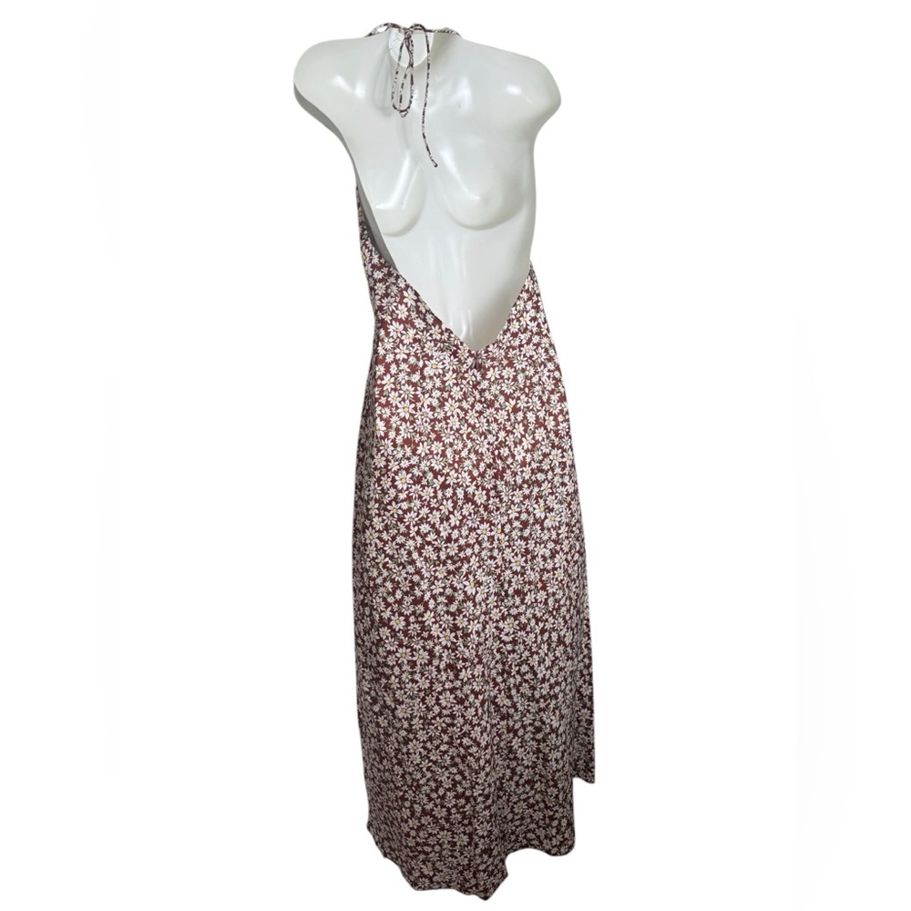 RIXO Sabrina Open Back Floral Lace Collared Midi Dress - Picture 12 of 15